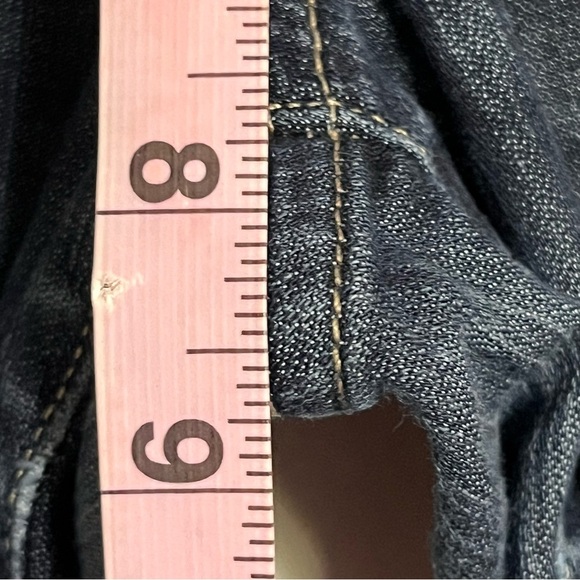 Lucky Brand Lola Boot Women's 2/26 LONG Ankle Dark Wash Blue Denim Bootcut Jeans - Picture 5 of 15